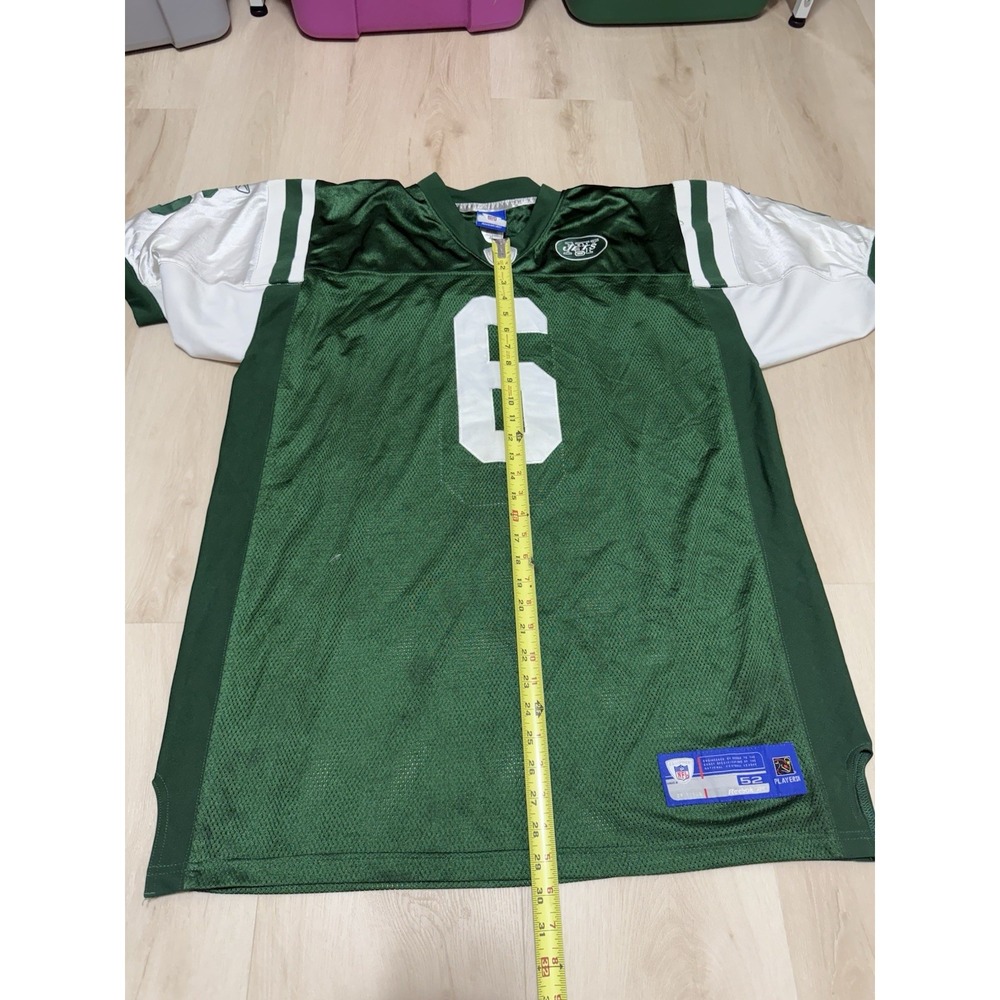 Reebok Mark Sanchez #6 New York Jets NFL Jersey Men's Size 52 2XL Green/White - Picture 2 of 9